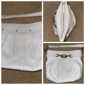 COACH LEATHER HOBO HANDBAG B-156